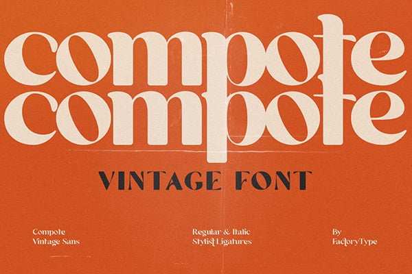 Compote Font