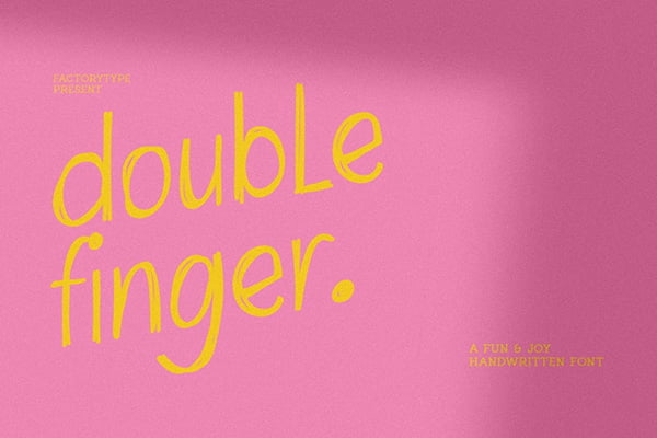 Doublefinger Cheerful Font