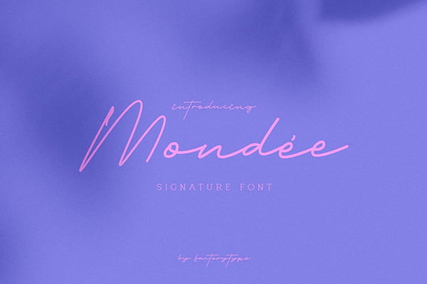 Mondee Handwriting